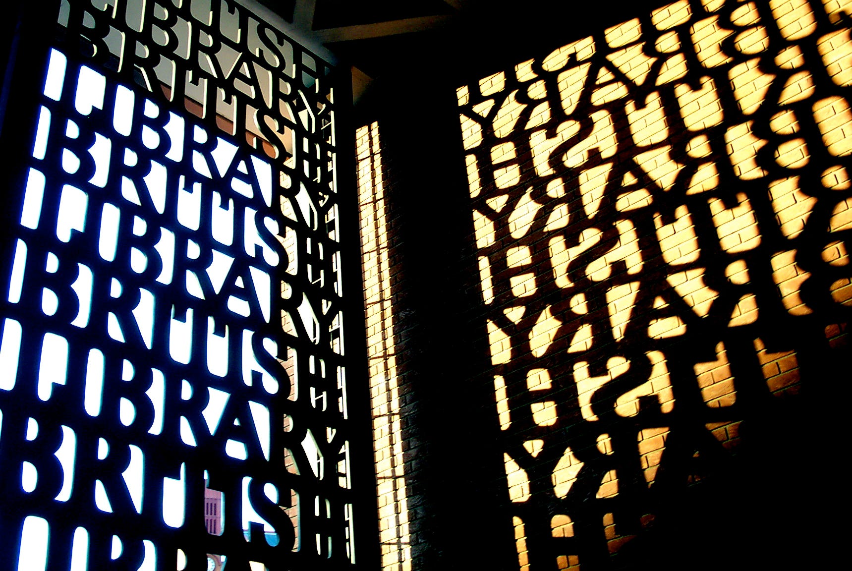 The British Library entrance gate, London, UK (Photo Credit: C. G. P. Grey’s Photography)